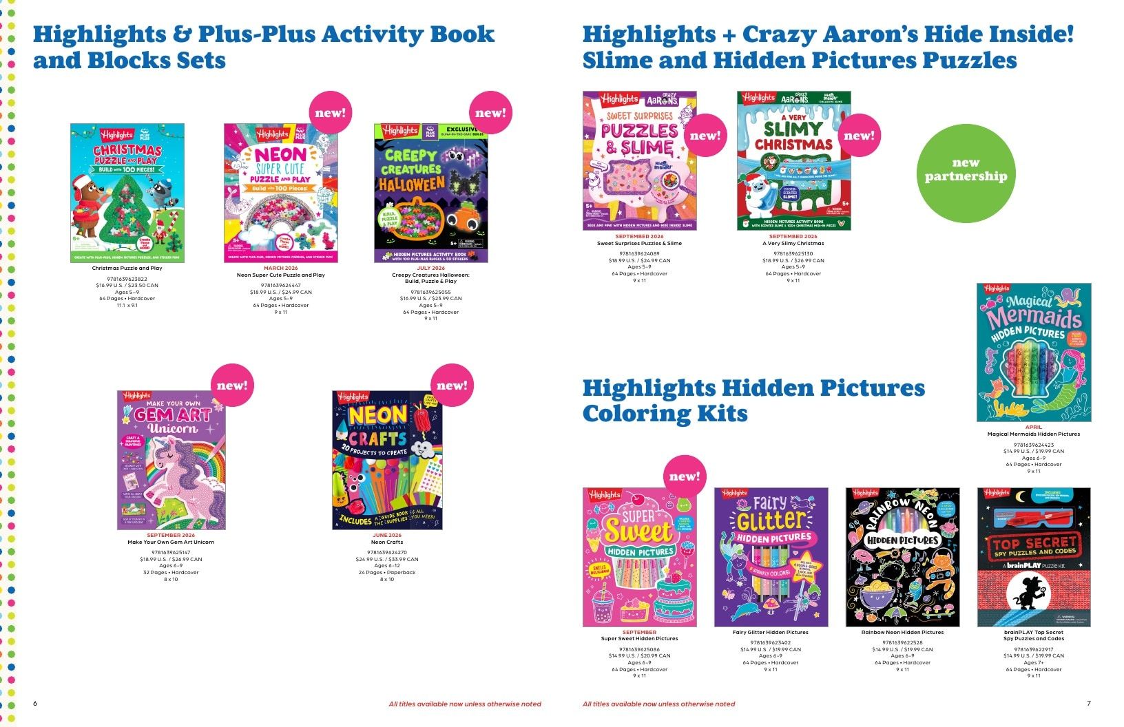 Highlights Children's Books and Activities Catalog Weekly Ad January 1 - December 31, 2026