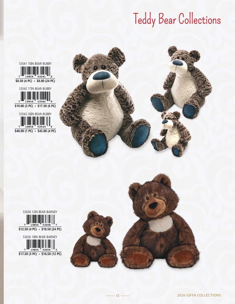 Giffa Plush Annual Plush Toys Catalog Weekly Ad January 1 - December 31, 2026