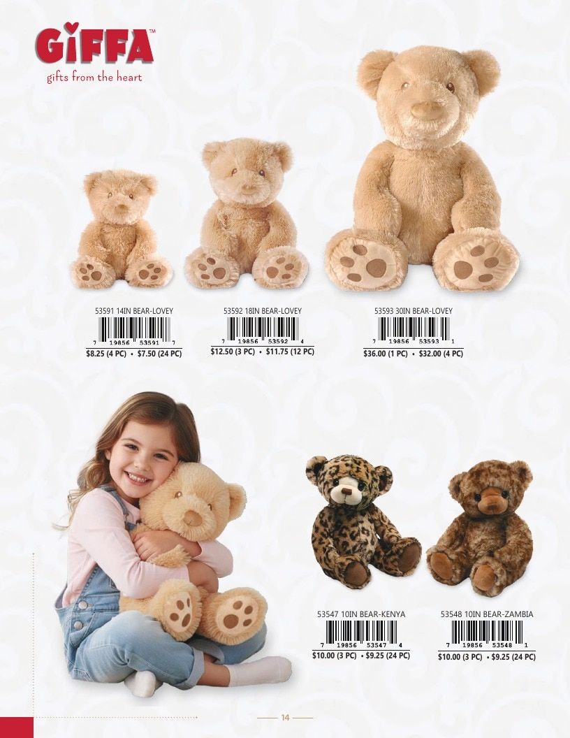 Giffa Plush Annual Plush Toys Catalog Weekly Ad January 1 - December 31, 2026