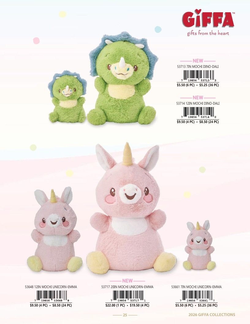 Giffa Plush Annual Plush Toys Catalog Weekly Ad January 1 - December 31, 2026