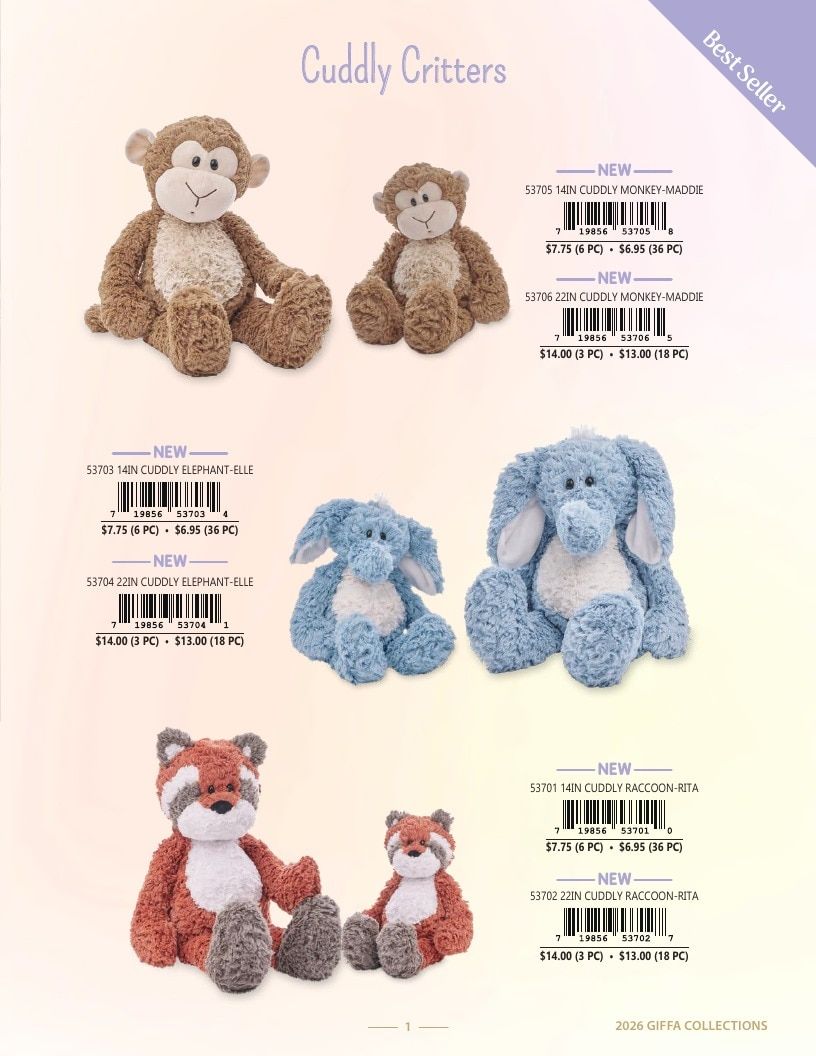 Giffa Plush Annual Plush Toys Catalog Weekly Ad January 1 - December 31, 2026