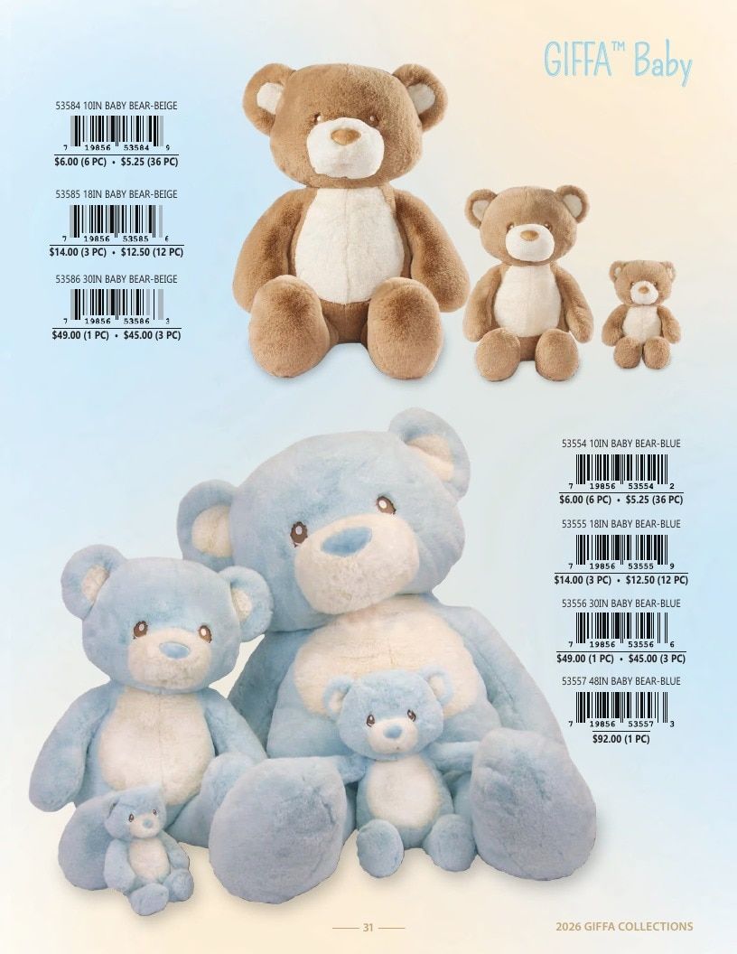 Giffa Plush Annual Plush Toys Catalog Weekly Ad January 1 - December 31, 2026