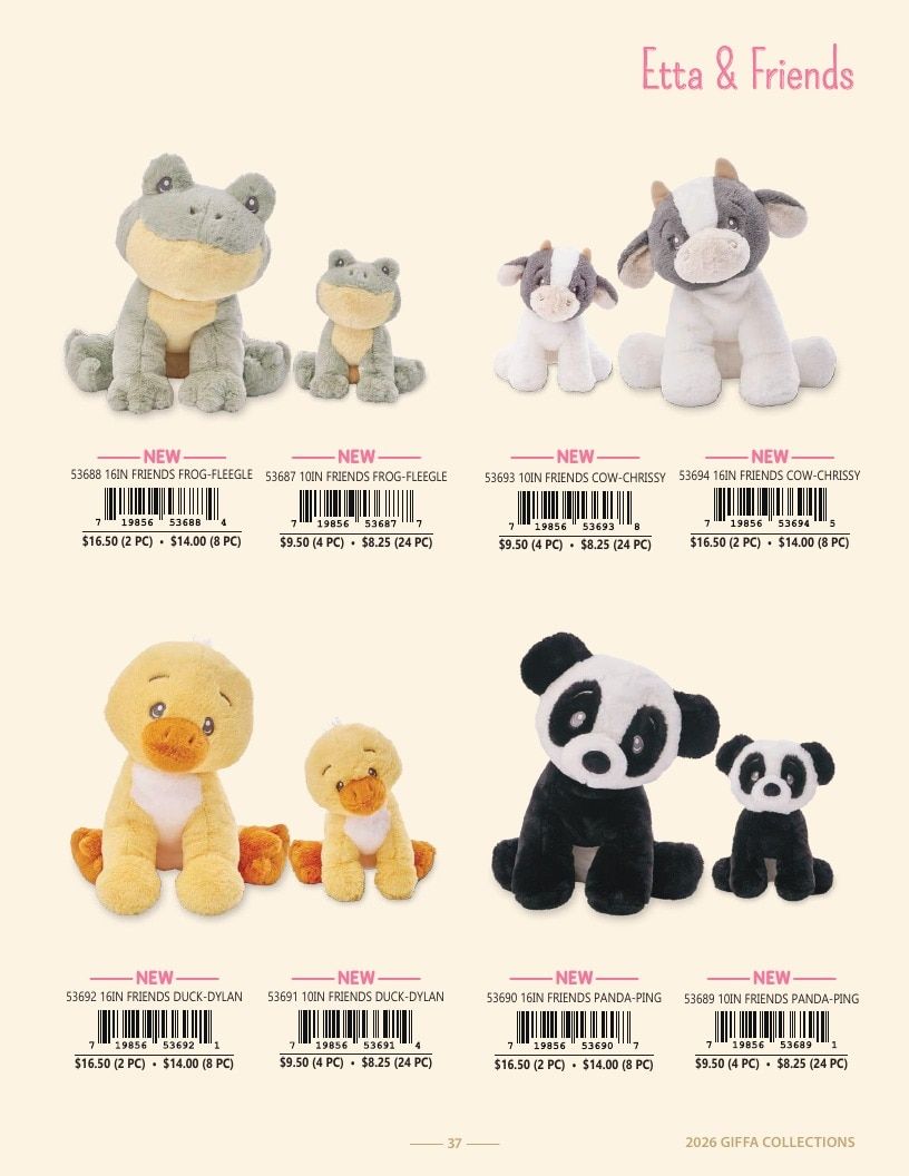 Giffa Plush Annual Plush Toys Catalog Weekly Ad January 1 - December 31, 2026