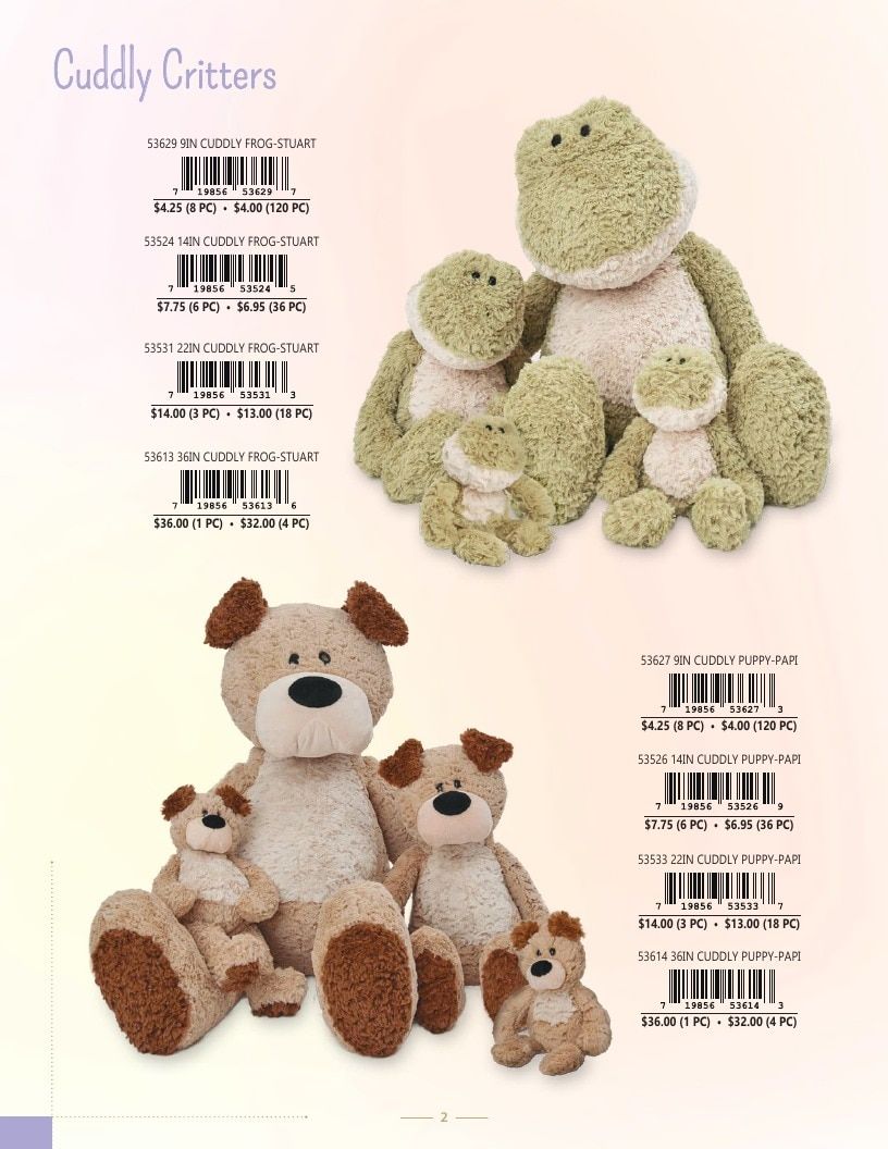 Giffa Plush Annual Plush Toys Catalog Weekly Ad January 1 - December 31, 2026