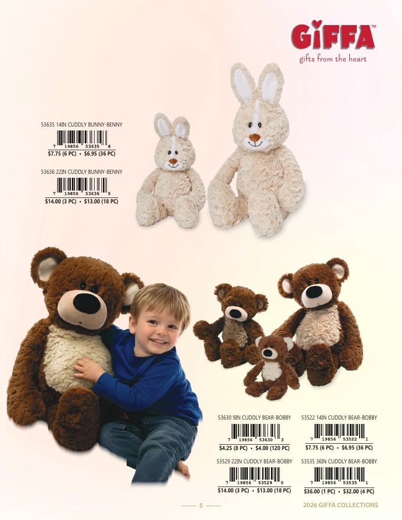 Giffa Plush Annual Plush Toys Catalog Weekly Ad January 1 - December 31, 2026