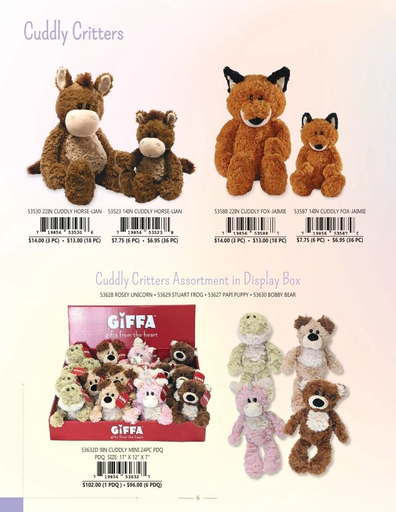 Giffa Plush Annual Plush Toys Catalog Weekly Ad January 1 - December 31, 2026