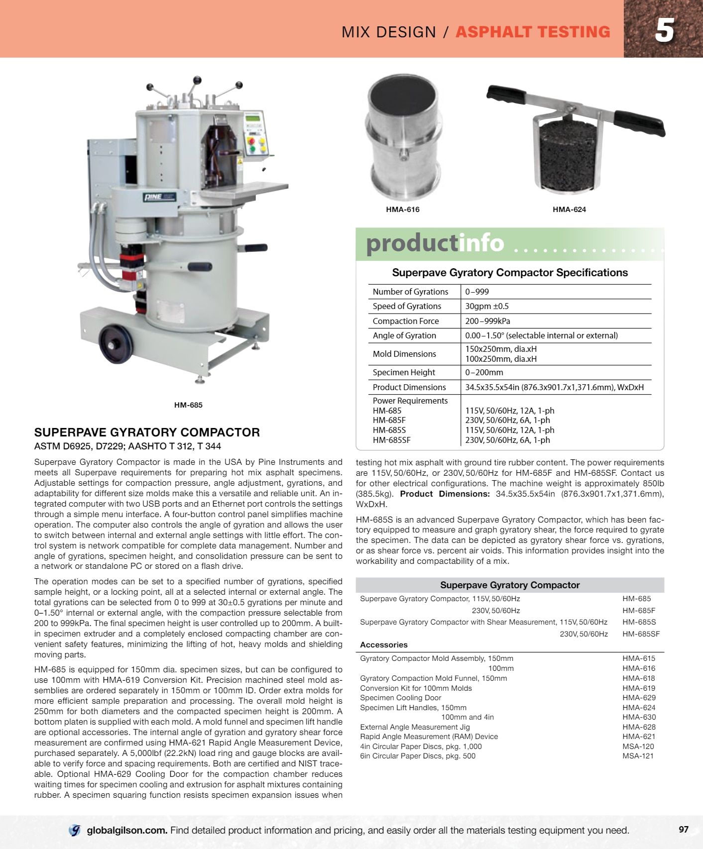 Gilson Company Materials Testing Catalog Weekly Ad January 1 - December 31, 2026