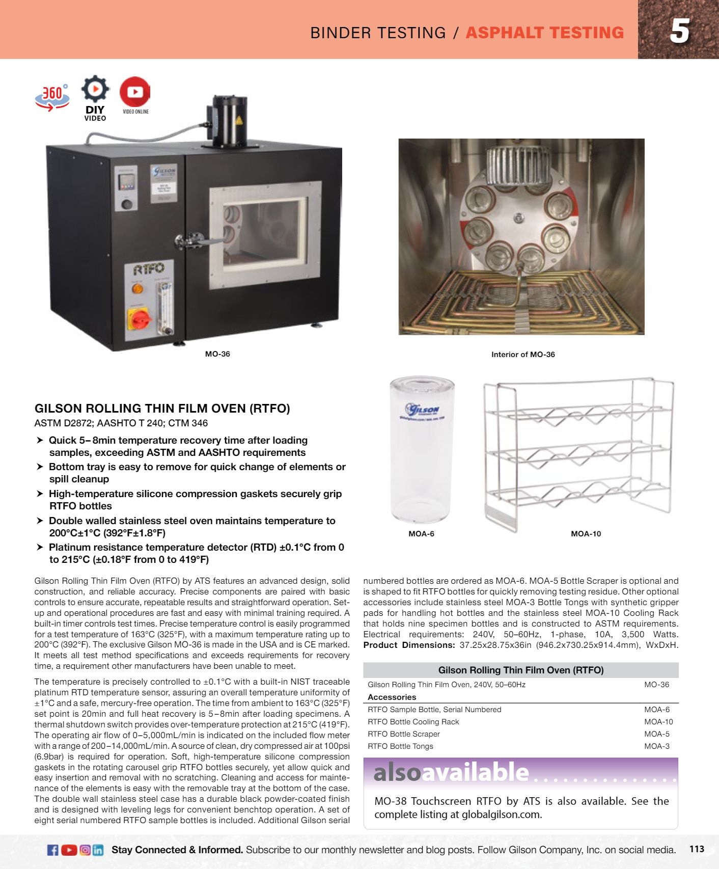 Gilson Company Materials Testing Catalog Weekly Ad January 1 - December 31, 2026