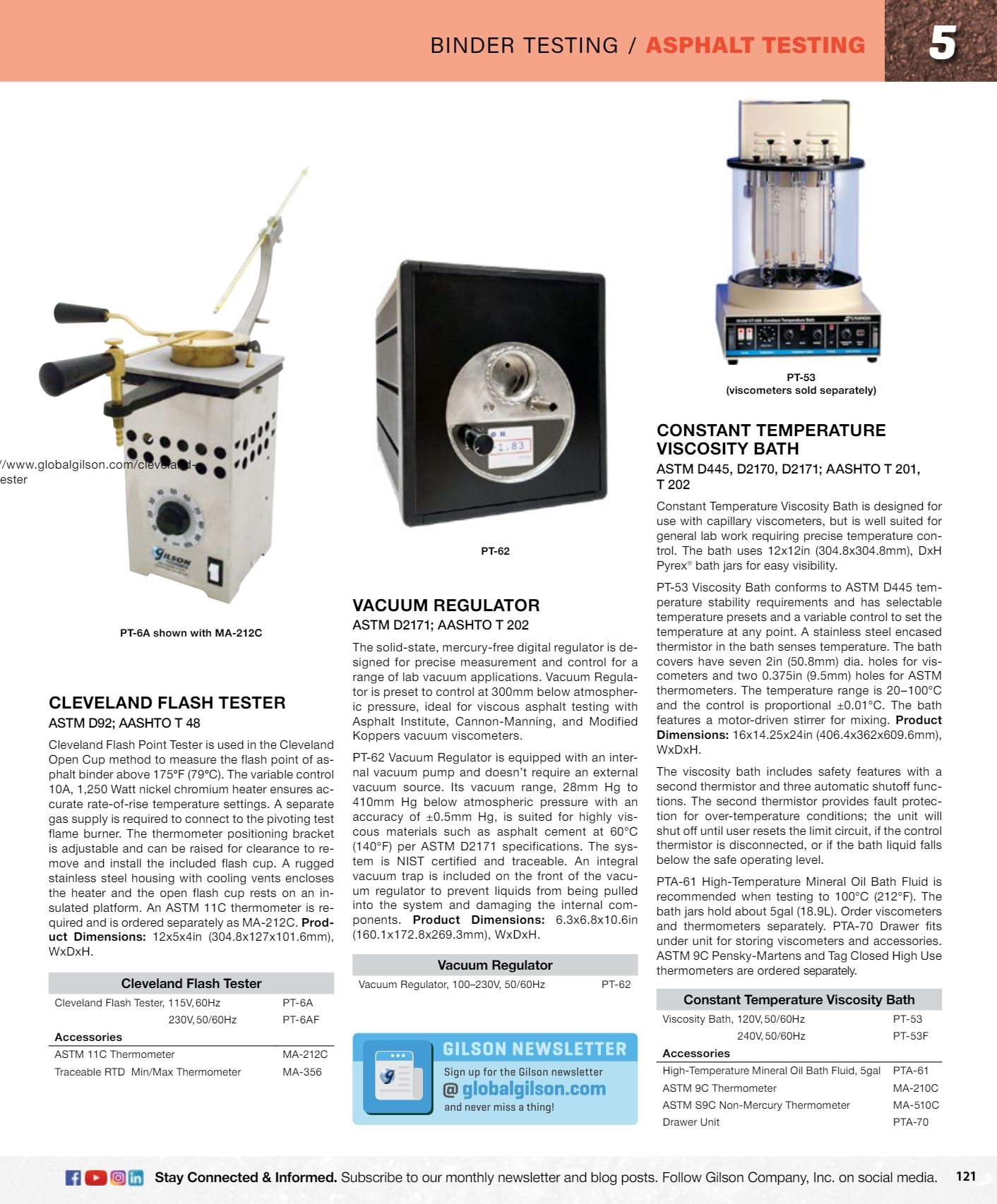 Gilson Company Materials Testing Catalog Weekly Ad January 1 - December 31, 2026