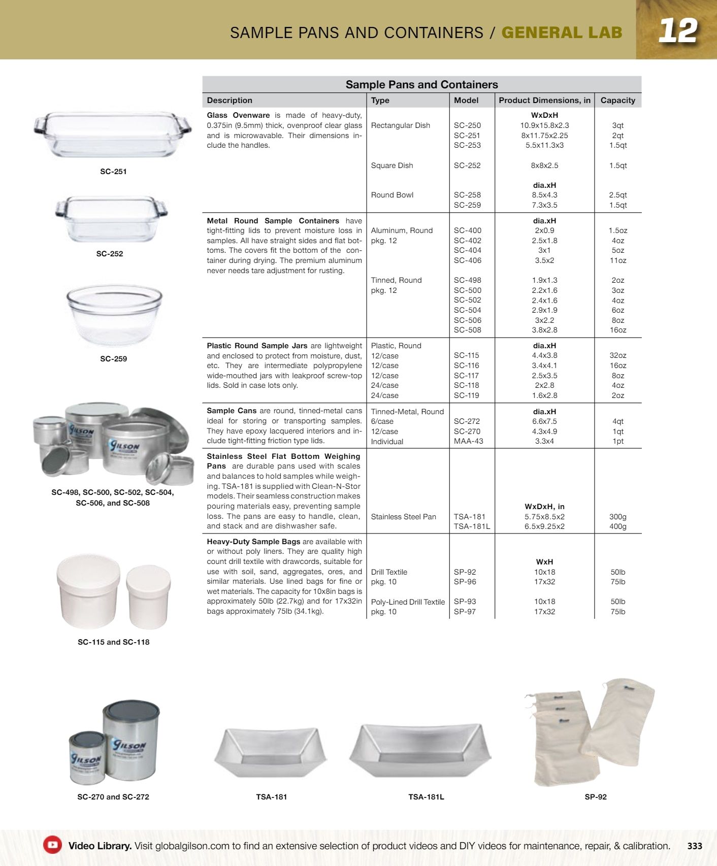 Gilson Company Materials Testing Catalog Weekly Ad January 1 - December 31, 2026