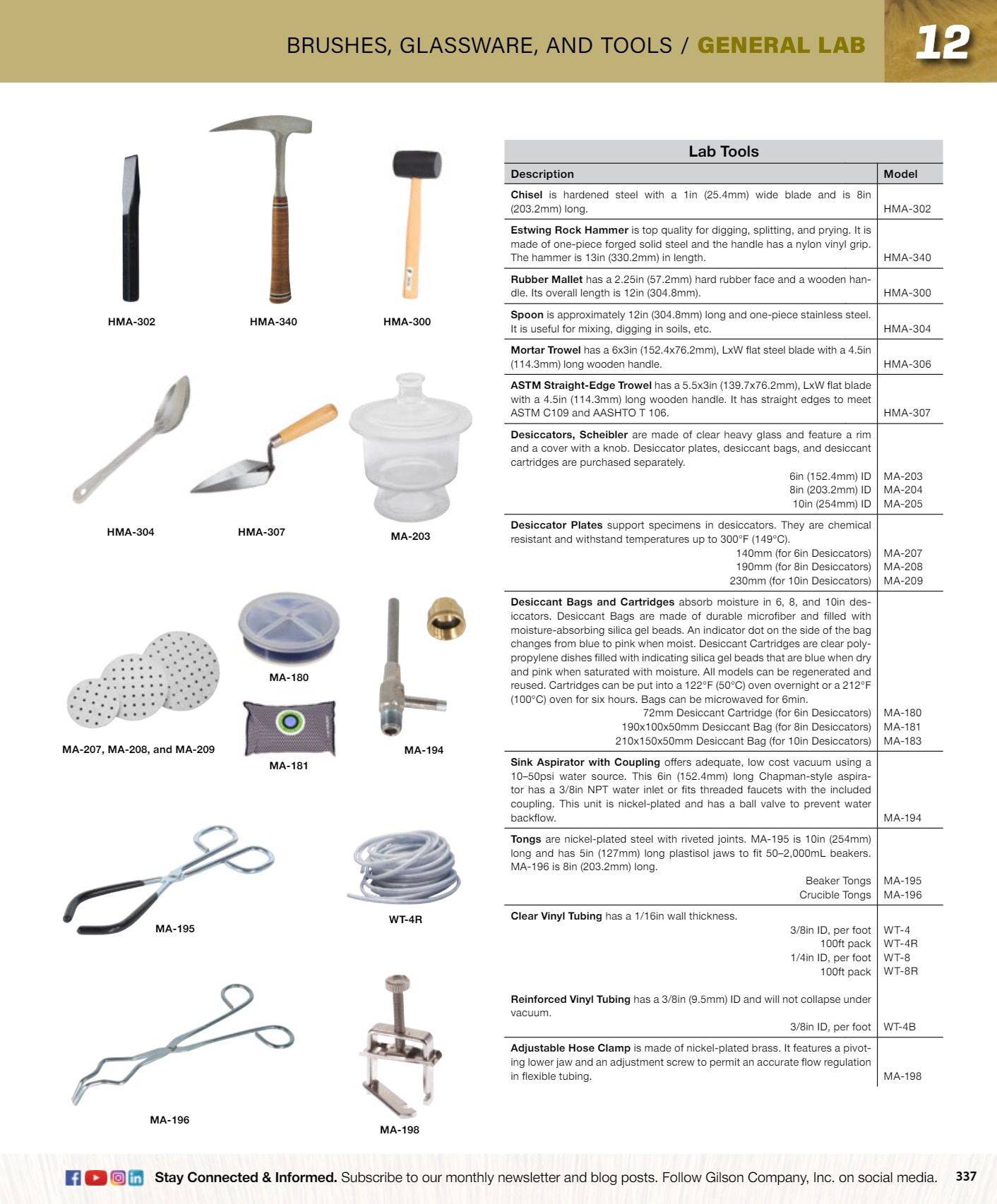 Gilson Company Materials Testing Catalog Weekly Ad January 1 - December 31, 2026