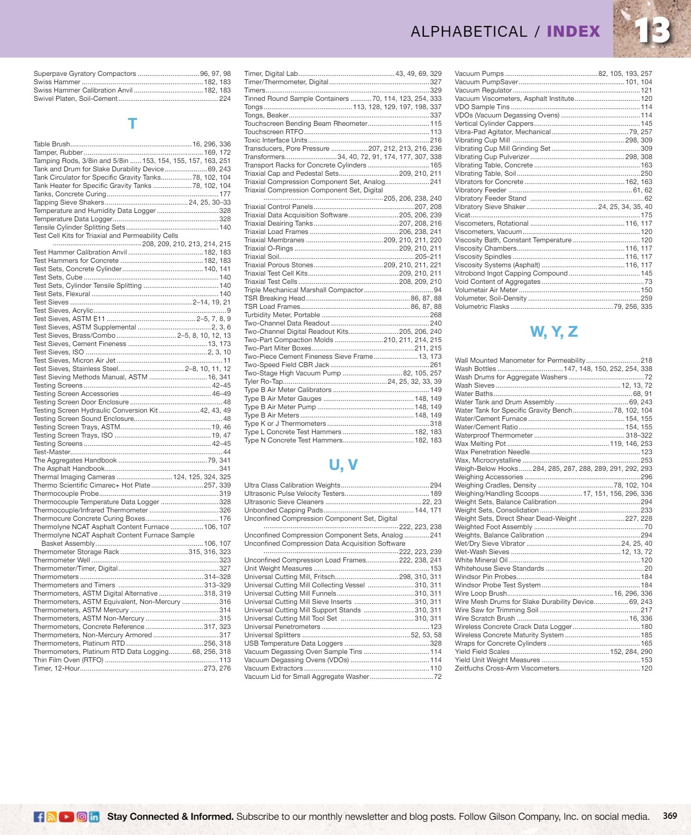 Gilson Company Materials Testing Catalog Weekly Ad January 1 - December 31, 2026