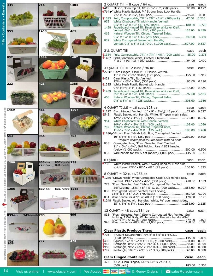Glacier Valley Enterprises Produce Supplies Catalog Weekly Ad January 1 - December 31, 2026