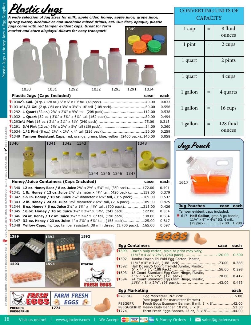 Glacier Valley Enterprises Produce Supplies Catalog Weekly Ad January 1 - December 31, 2026