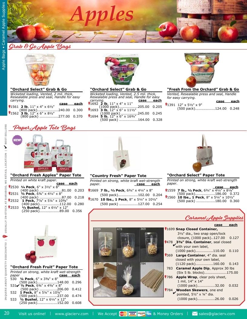 Glacier Valley Enterprises Produce Supplies Catalog Weekly Ad January 1 - December 31, 2026