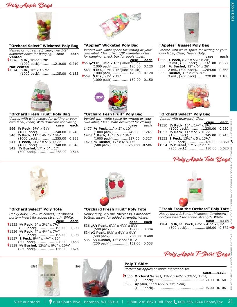 Glacier Valley Enterprises Produce Supplies Catalog Weekly Ad January 1 - December 31, 2026