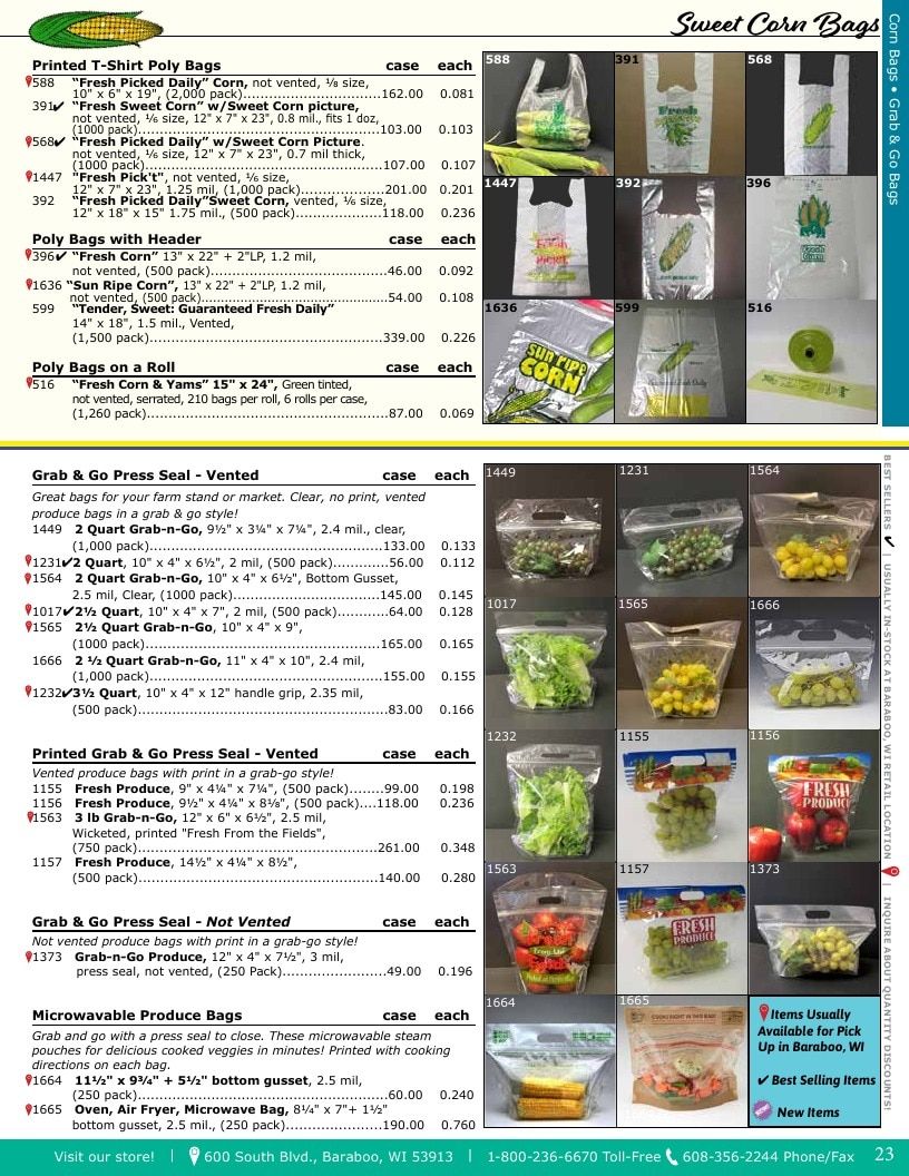Glacier Valley Enterprises Produce Supplies Catalog Weekly Ad January 1 - December 31, 2026