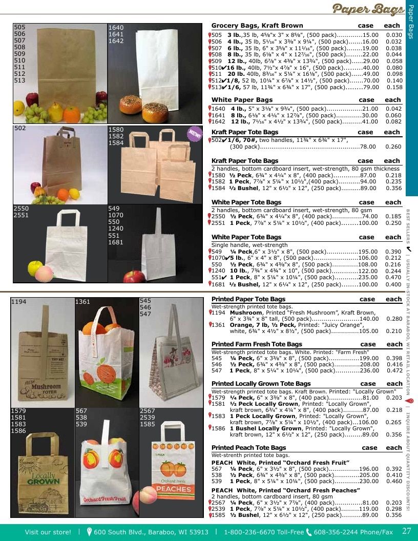Glacier Valley Enterprises Produce Supplies Catalog Weekly Ad January 1 - December 31, 2026