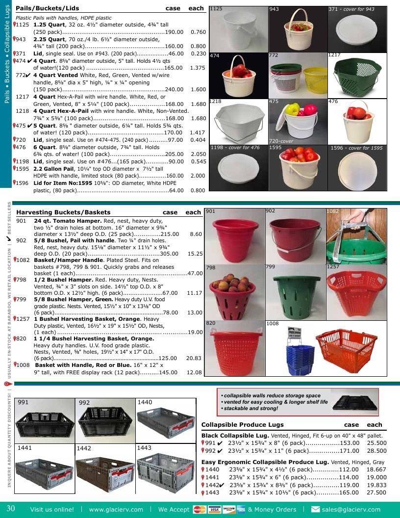 Glacier Valley Enterprises Produce Supplies Catalog Weekly Ad January 1 - December 31, 2026