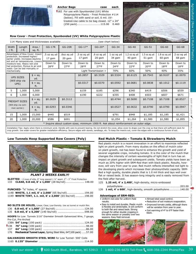 Glacier Valley Enterprises Produce Supplies Catalog Weekly Ad January 1 - December 31, 2026