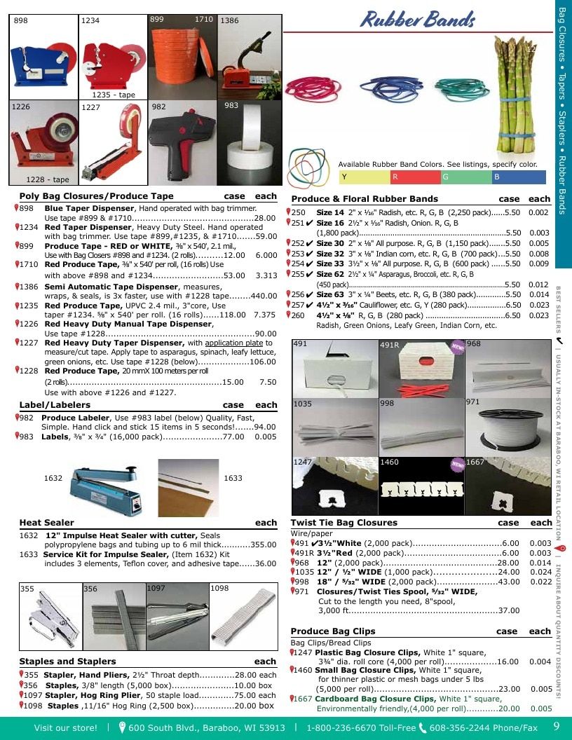 Glacier Valley Enterprises Produce Supplies Catalog Weekly Ad January 1 - December 31, 2026