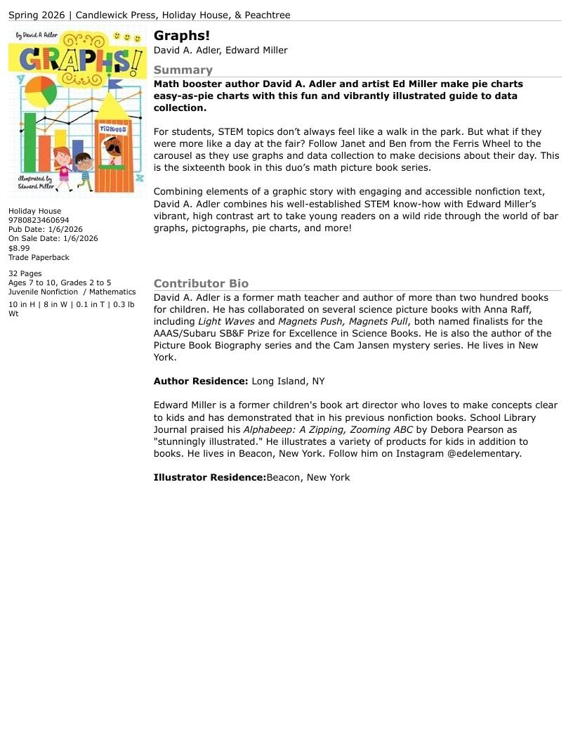 Holiday House Children's Books Catalog Weekly Ad January 1 - December 31, 2026