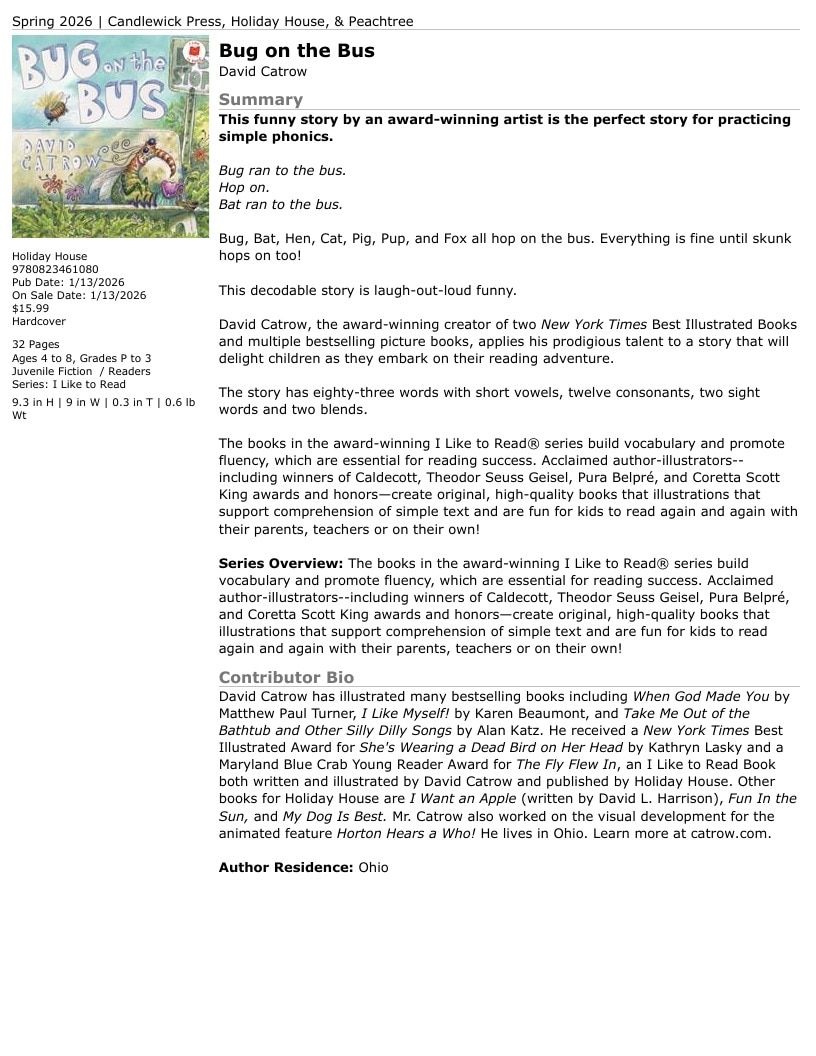 Holiday House Children's Books Catalog Weekly Ad January 1 - December 31, 2026
