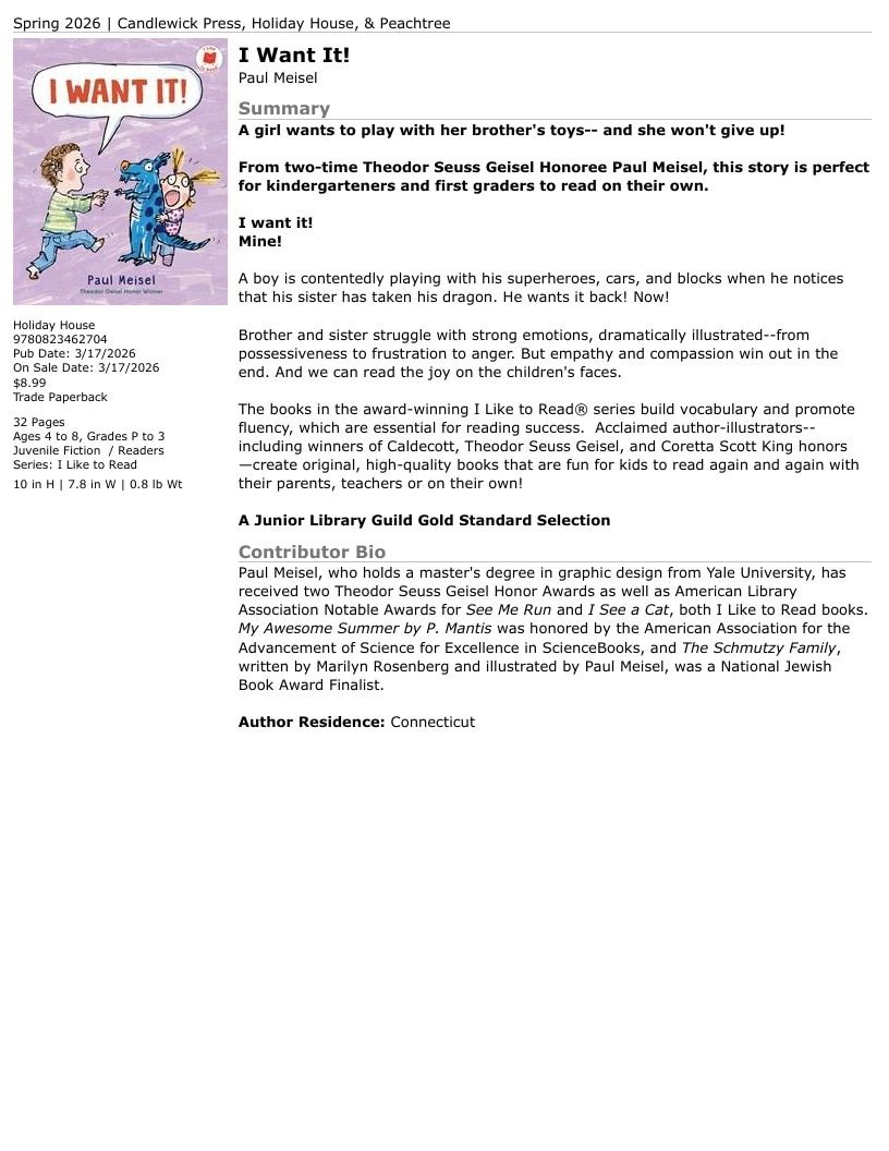 Holiday House Children's Books Catalog Weekly Ad January 1 - December 31, 2026
