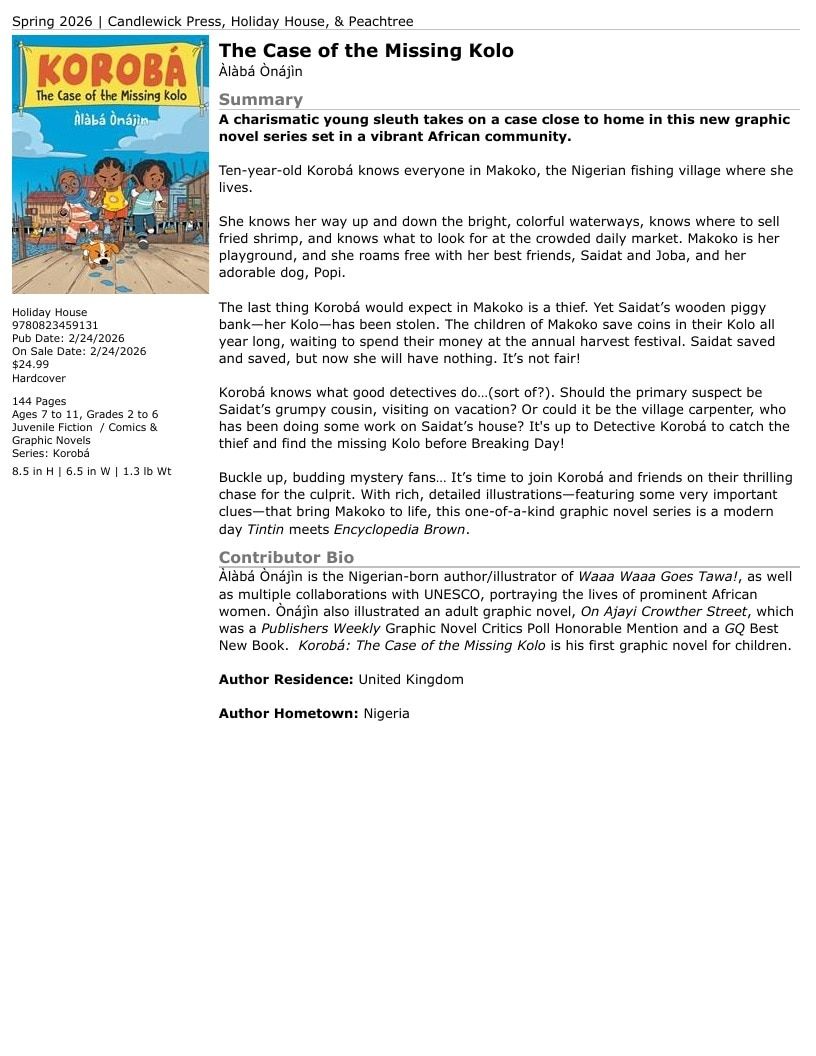 Holiday House Children's Books Catalog Weekly Ad January 1 - December 31, 2026