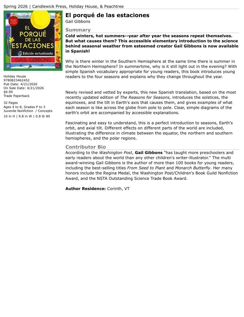 Holiday House Children's Books Catalog Weekly Ad January 1 - December 31, 2026