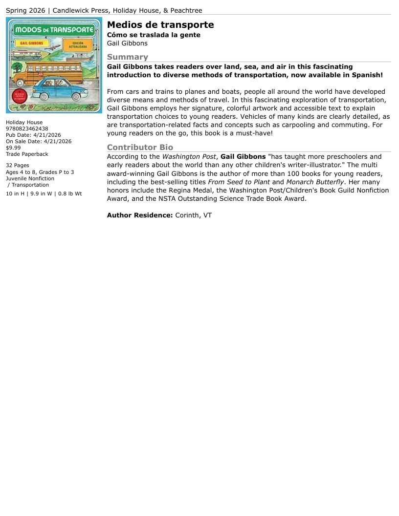 Holiday House Children's Books Catalog Weekly Ad January 1 - December 31, 2026