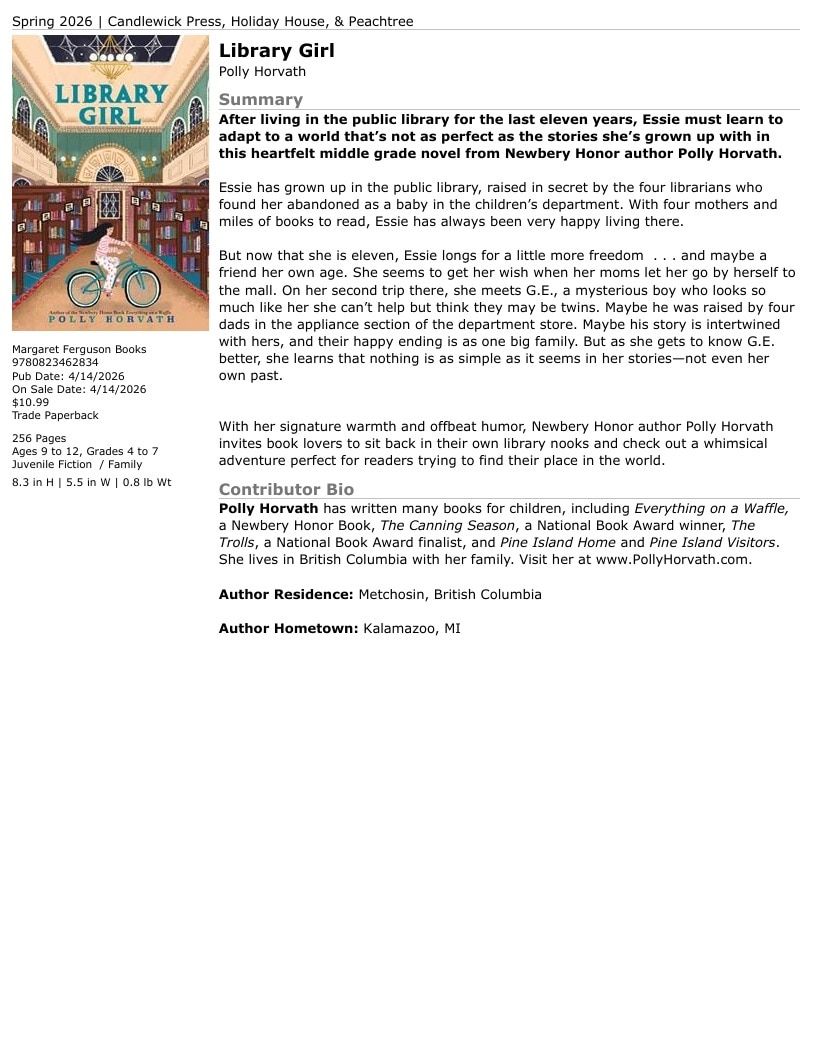 Holiday House Children's Books Catalog Weekly Ad January 1 - December 31, 2026