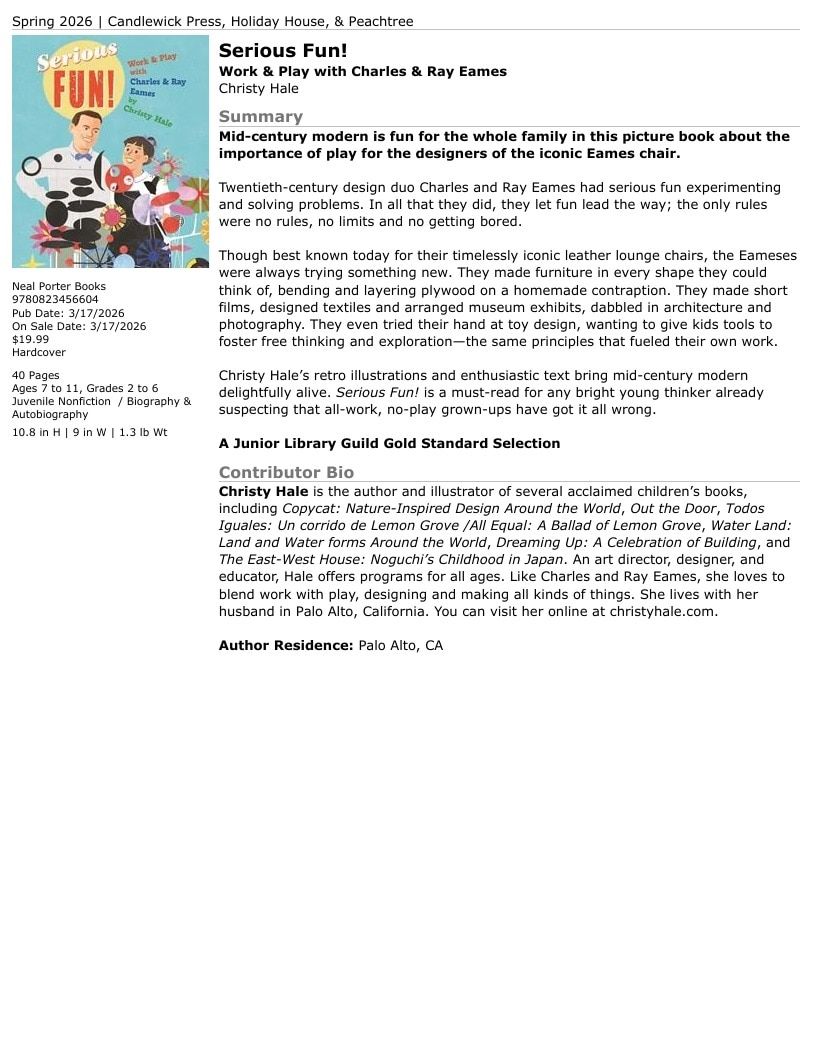 Holiday House Children's Books Catalog Weekly Ad January 1 - December 31, 2026