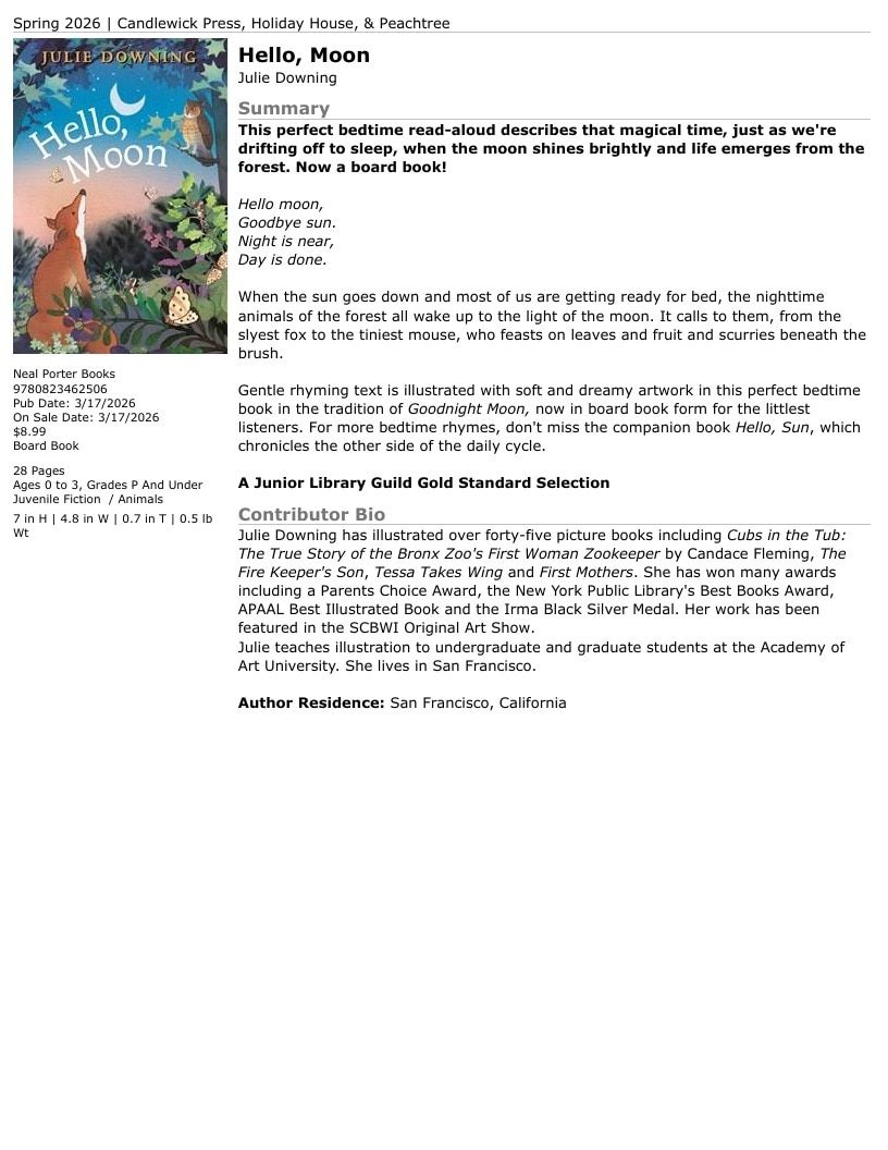 Holiday House Children's Books Catalog Weekly Ad January 1 - December 31, 2026