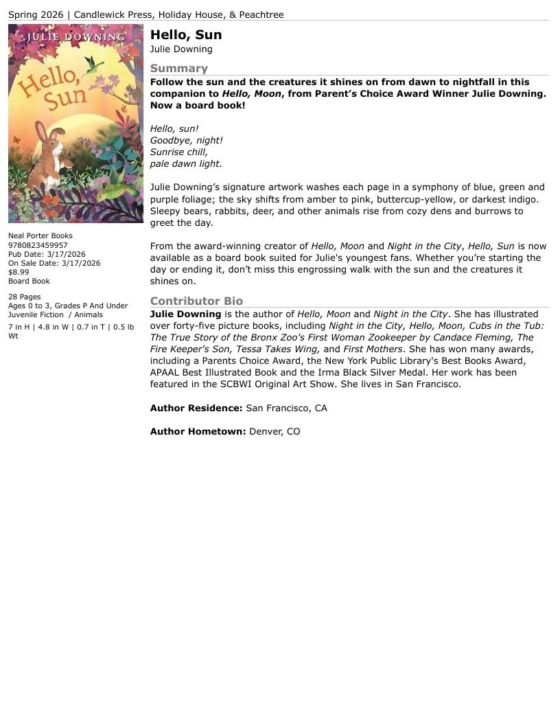 Holiday House Children's Books Catalog Weekly Ad January 1 - December 31, 2026