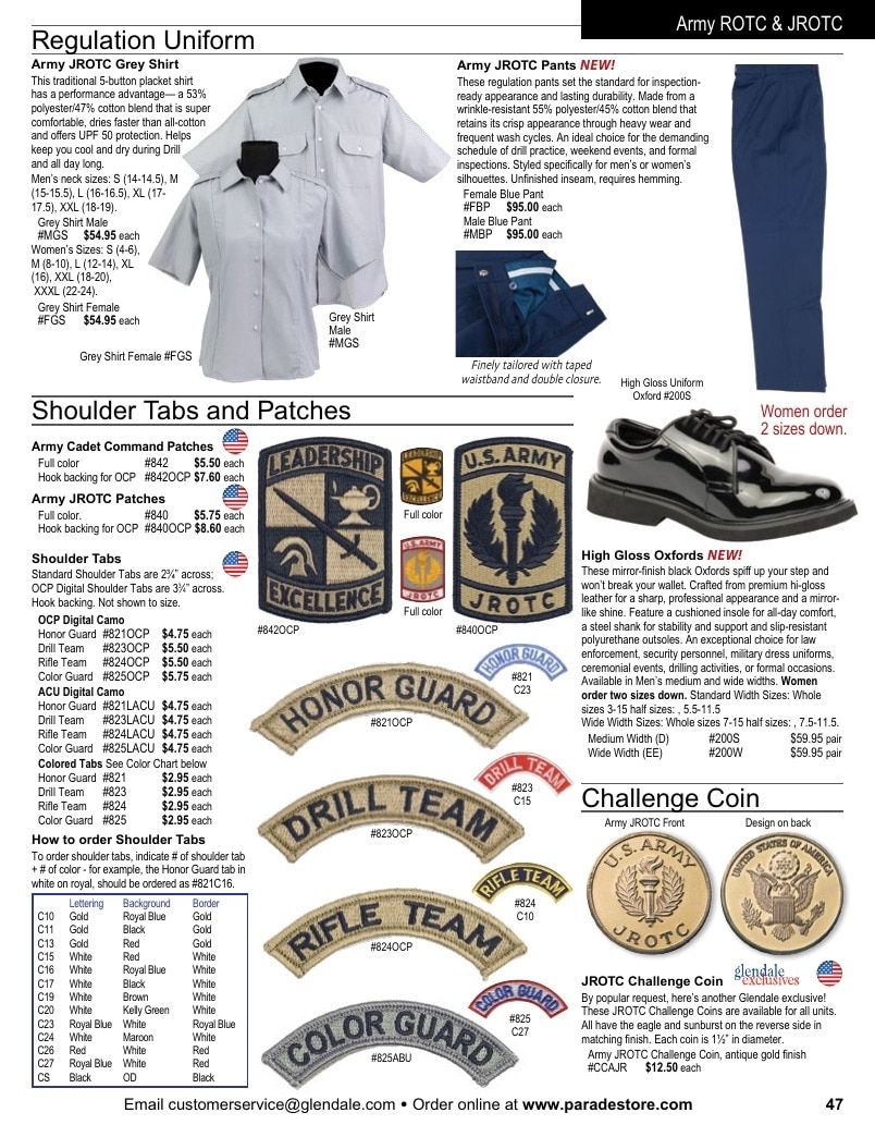 Glendale Parade Store Cadet Catalog Weekly Ad January 1 - December 31, 2026