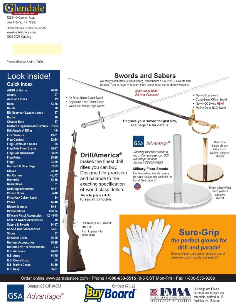 Glendale Parade Store Professional Parade Catalog Weekly Ad January 1 - December 31, 2026