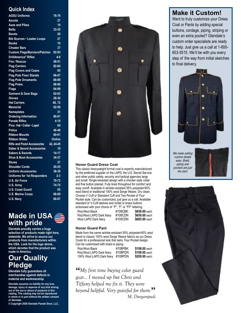 Glendale Parade Store Professional Parade Catalog Weekly Ad January 1 - December 31, 2026