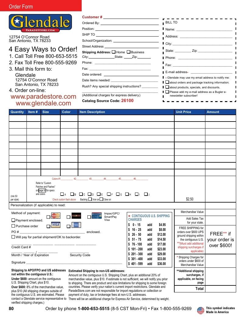 Glendale Parade Store Professional Parade Catalog Weekly Ad January 1 - December 31, 2026