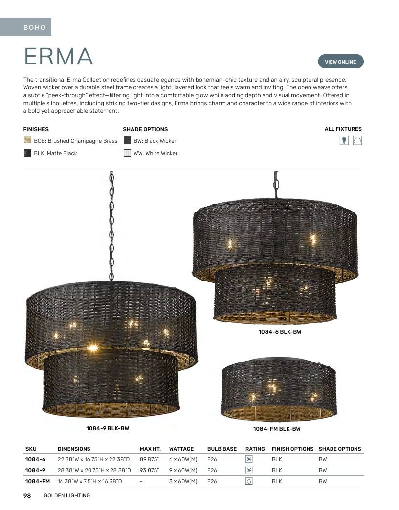 Golden Lighting Lighting Catalog Weekly Ad January 1 - December 31, 2026