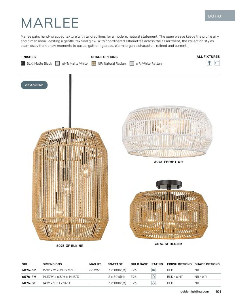 Golden Lighting Lighting Catalog Weekly Ad January 1 - December 31, 2026