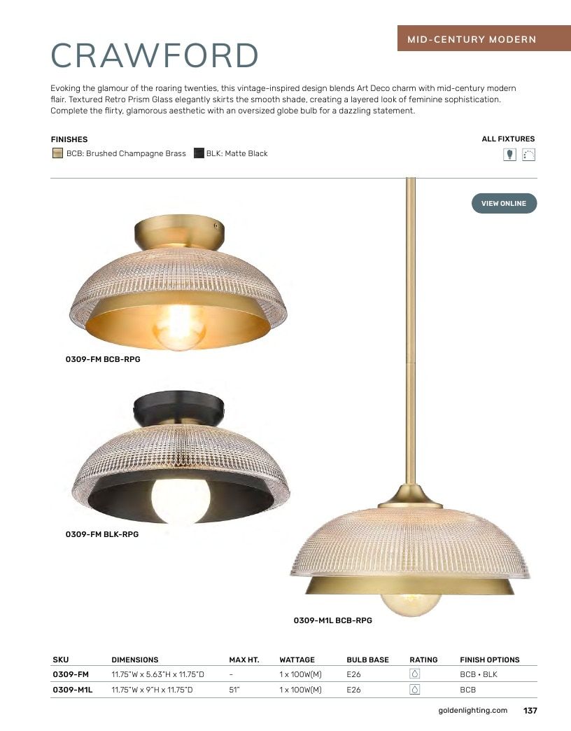 Golden Lighting Lighting Catalog Weekly Ad January 1 - December 31, 2026
