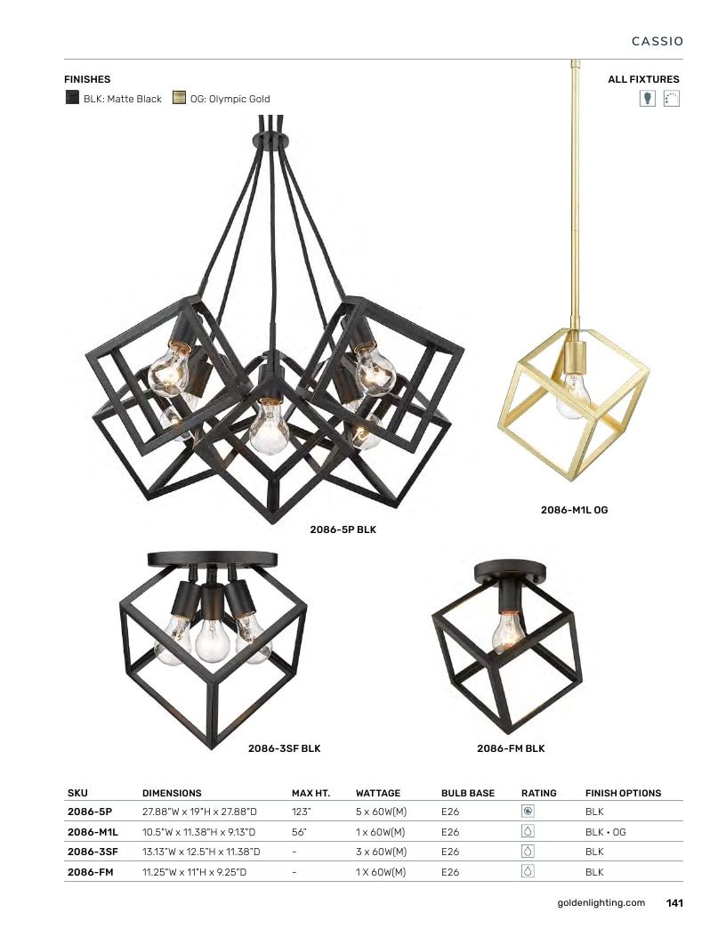 Golden Lighting Lighting Catalog Weekly Ad January 1 - December 31, 2026