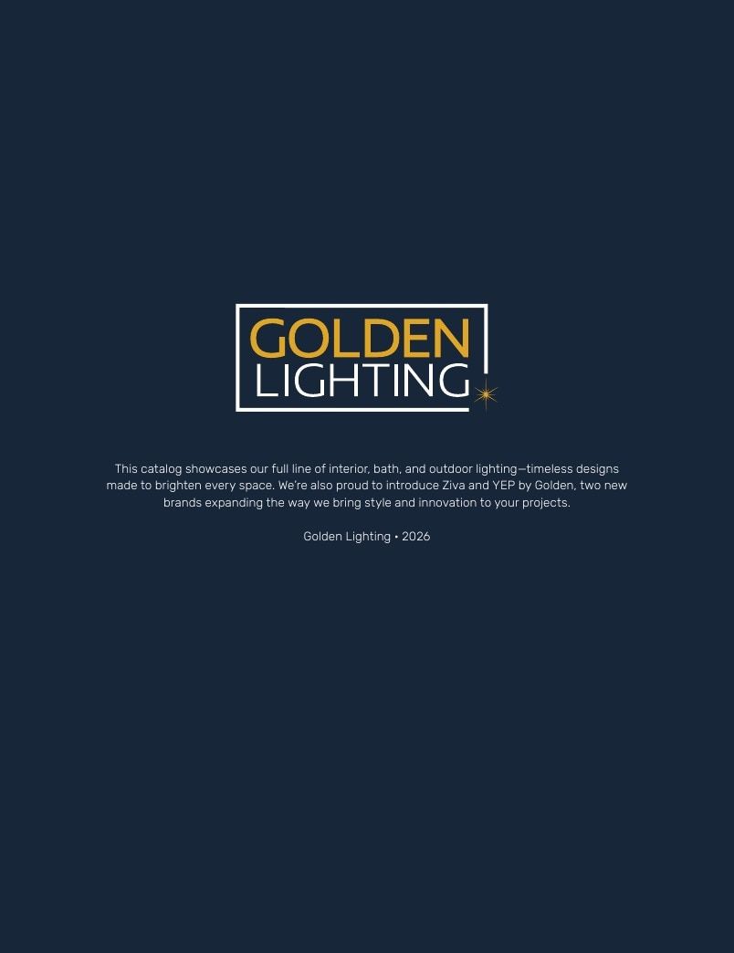 Golden Lighting Lighting Catalog Weekly Ad January 1 - December 31, 2026
