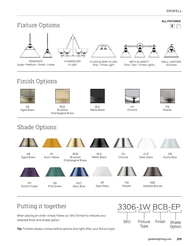 Golden Lighting Lighting Catalog Weekly Ad January 1 - December 31, 2026
