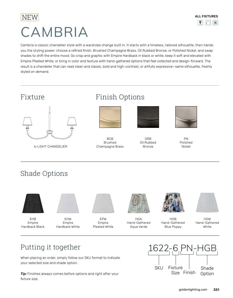 Golden Lighting Lighting Catalog Weekly Ad January 1 - December 31, 2026