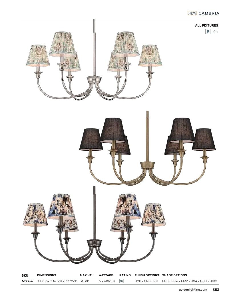 Golden Lighting Lighting Catalog Weekly Ad January 1 - December 31, 2026