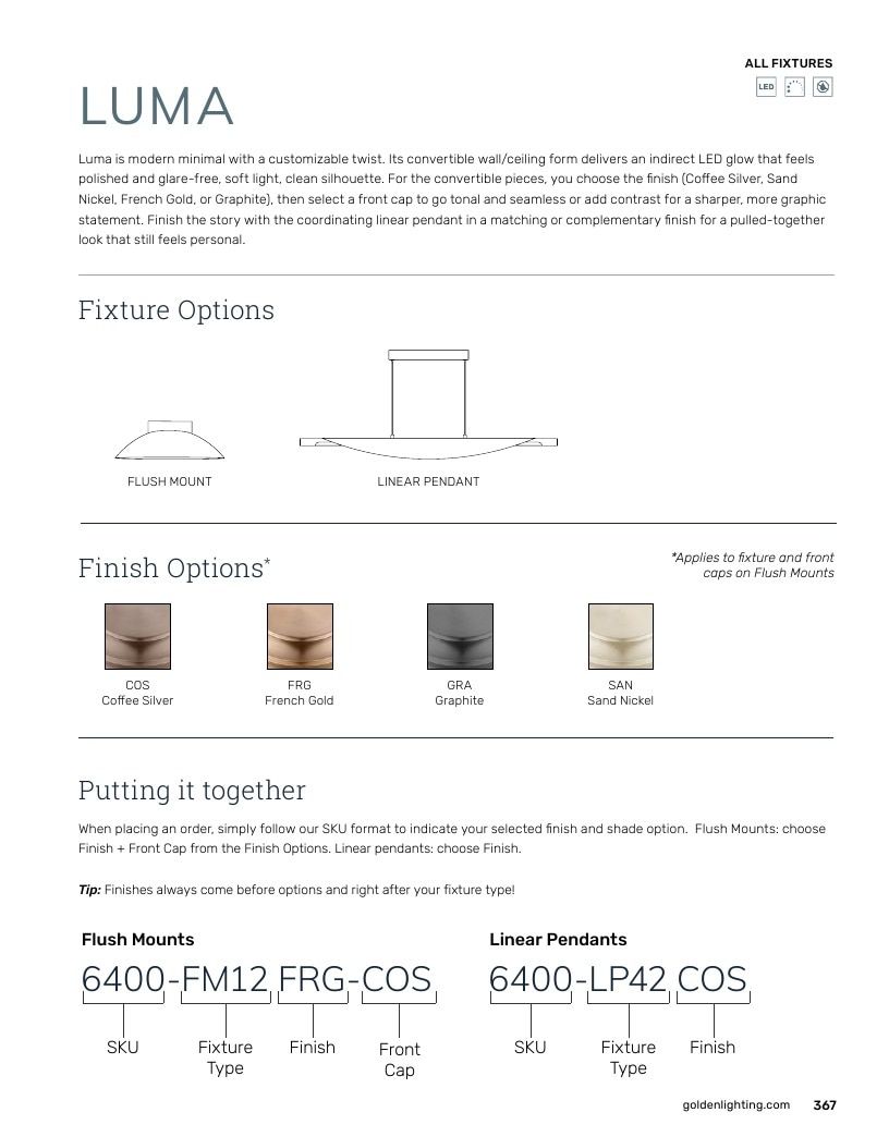 Golden Lighting Lighting Catalog Weekly Ad January 1 - December 31, 2026