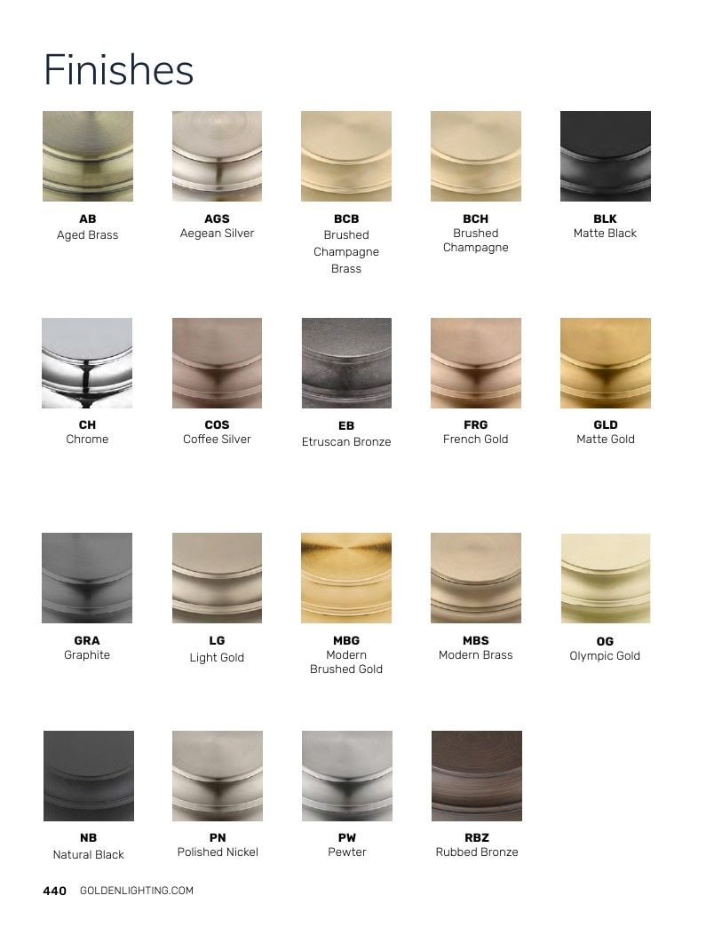 Golden Lighting Lighting Catalog Weekly Ad January 1 - December 31, 2026