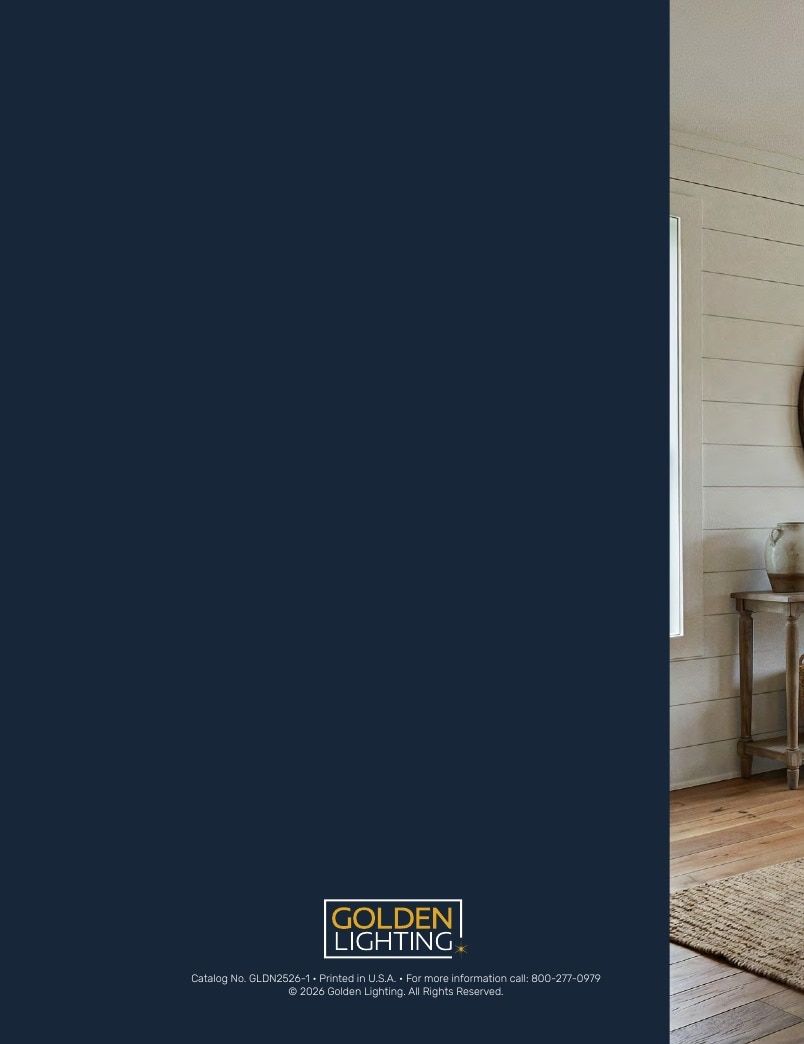 Golden Lighting Lighting Catalog Weekly Ad January 1 - December 31, 2026